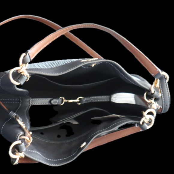 Coach Legacy Jacquard Small Lexy Shoulder Bag - NWT - midnight blue - Picture 5 of 5